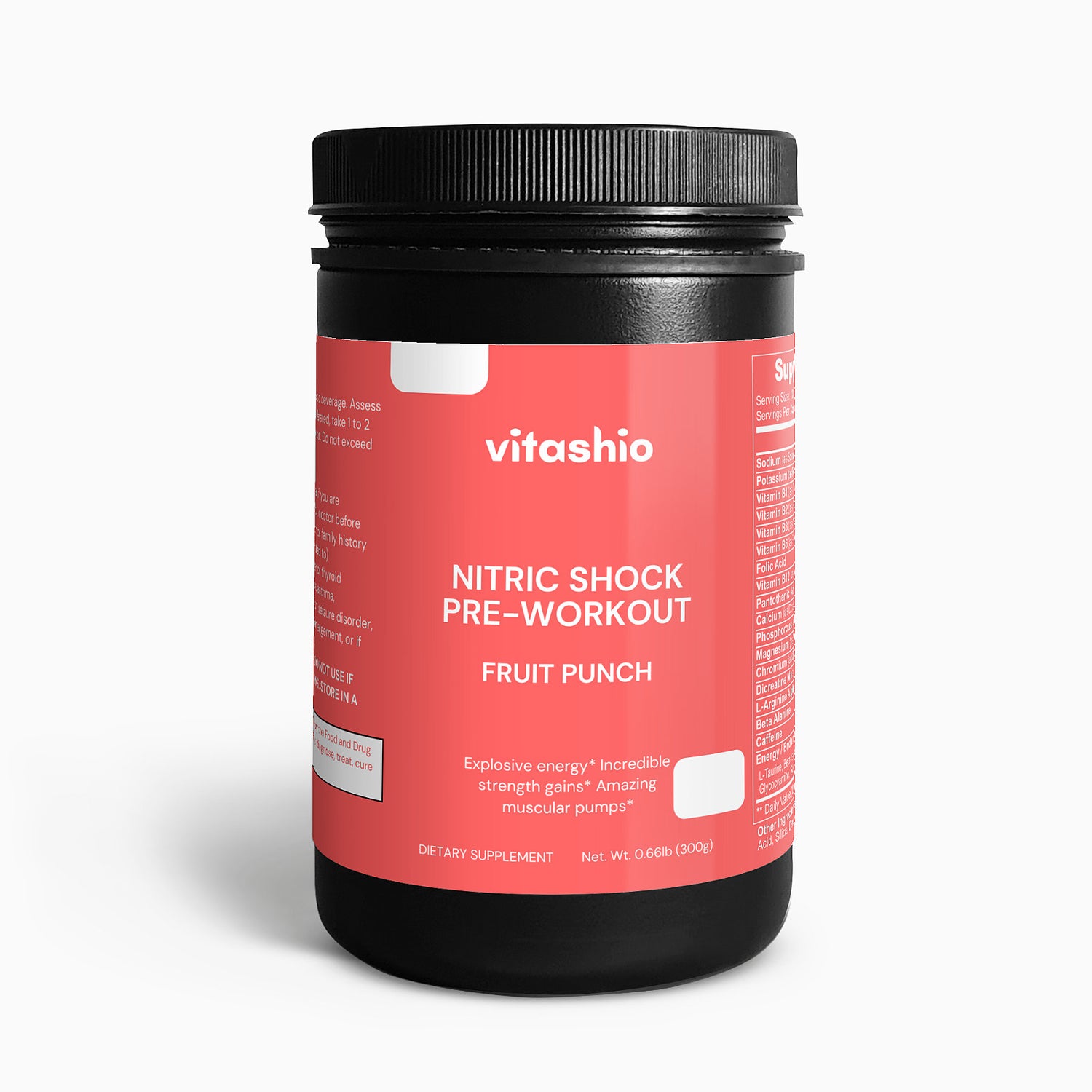 Nitric Shock Pre-Workout Powder (Fruit Punch)